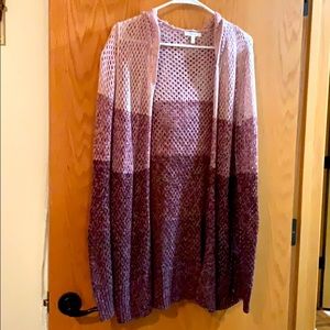 Maurices long sleeve hooded Cardigan